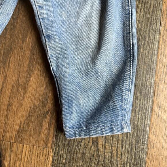 Vintage 80s 90s Baby Guess Denim Overalls Pink Ribbon Detail Girls Size 6Y - Picture 8 of 16